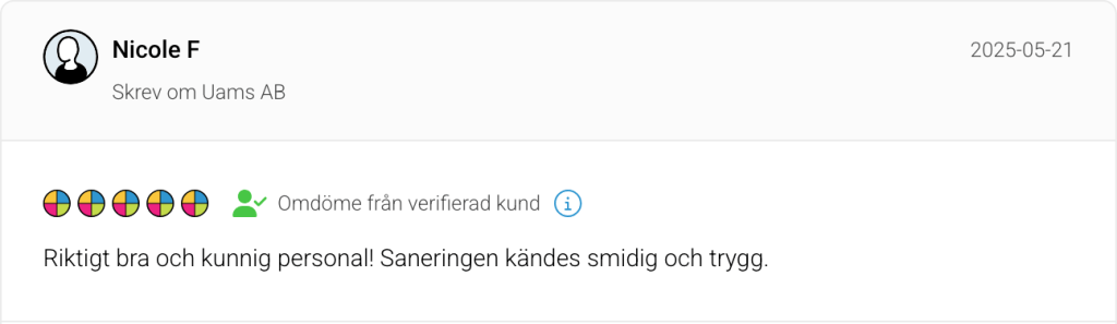 PCB-sanering Stockholm omdöme på Reco